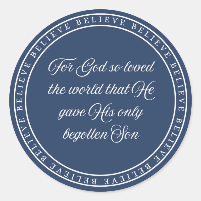 Sticker Rond Believe - Flush Seal  (Devant)