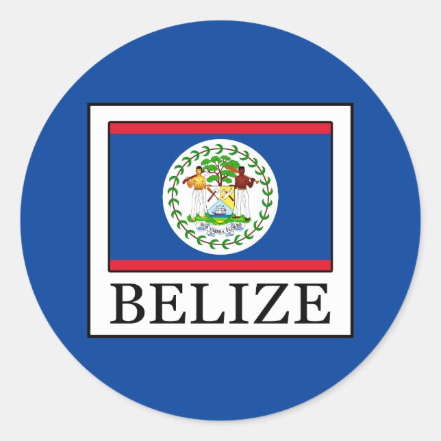 Sticker Rond Belize (Devant)