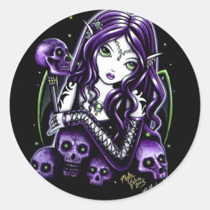 Sticker rond "Belladonna"