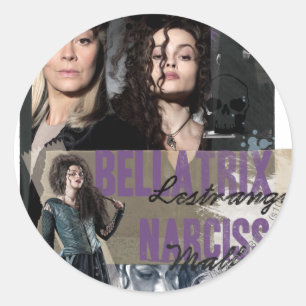 Sticker Rond Bellatrix Lestrange et Narcissa Malfoy