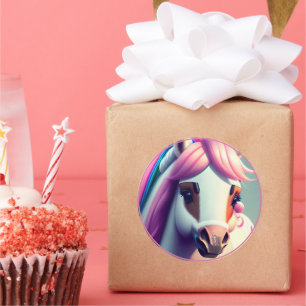 Sticker Rond Belle 3D Spirit Pony 2