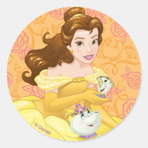 Sticker Rond Belle Besties Chill Together