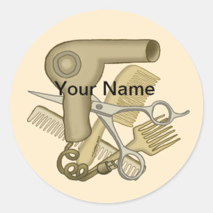 Sticker Rond Belle collant beige rond