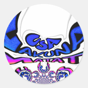 Sticker Rond Belle Extraordinaire USA Fun Text Art Motif Design