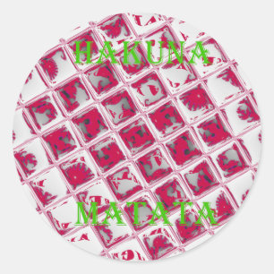 Sticker Rond Belle image Extraordinaire rouge stylish miroir