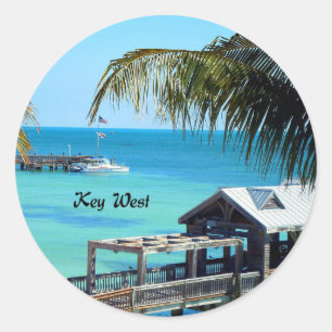 Sticker Rond Belle Key West, Floride