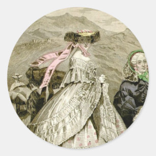 Sticker Rond Belle mode 1859