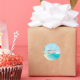 Sticker Rond Belle Sensation Belle Plage Bliss