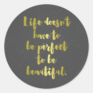 Sticker Rond Belle vie