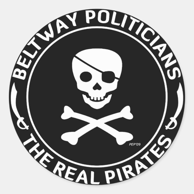 Sticker Rond Beltway Pirates (Devant)