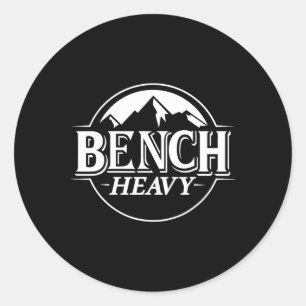 Sticker Rond Bench Lourd Article De Salle De Sport Pour Amateur