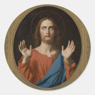 Sticker Rond Bénédiction du Christ vers 1834