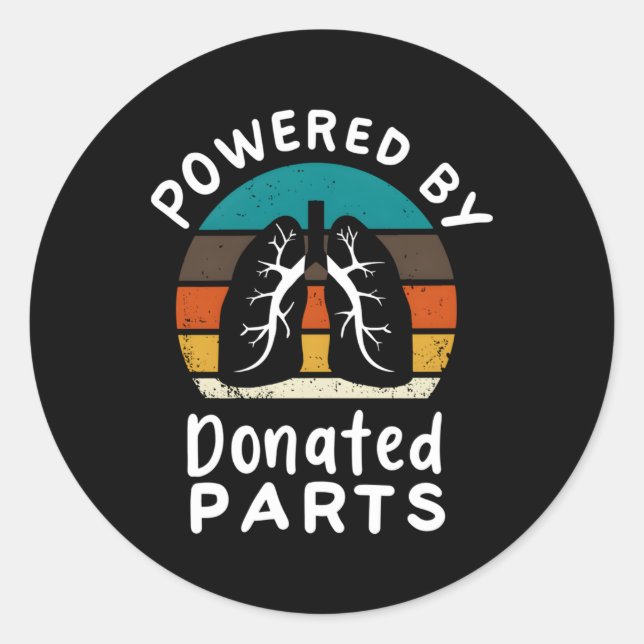 Sticker Rond Bénéficiaire de l'organe I Survivant de la transpl (Devant)