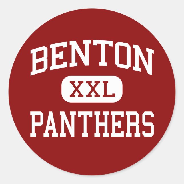 Sticker Rond Benton - Panthers - Lycée - Benton Arkansas (Devant)