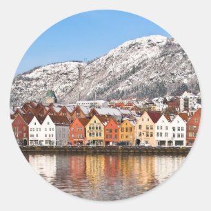 Sticker Rond Bergen