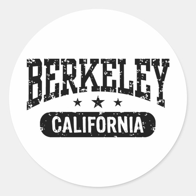 Sticker Rond Berkeley Californie (Devant)