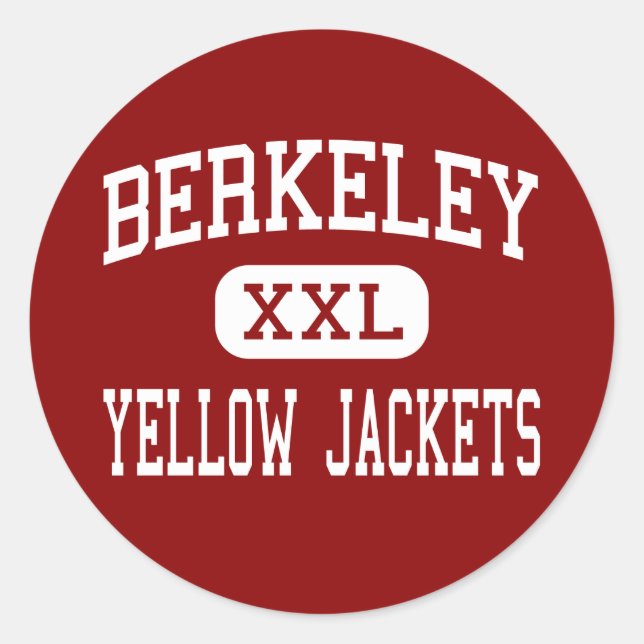 Sticker Rond Berkeley - Vestes Jaunes - Haute - Berkeley (Devant)