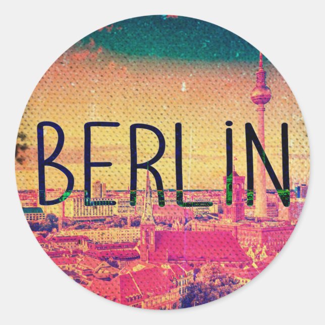 Sticker Rond Berlin, circle (Devant)