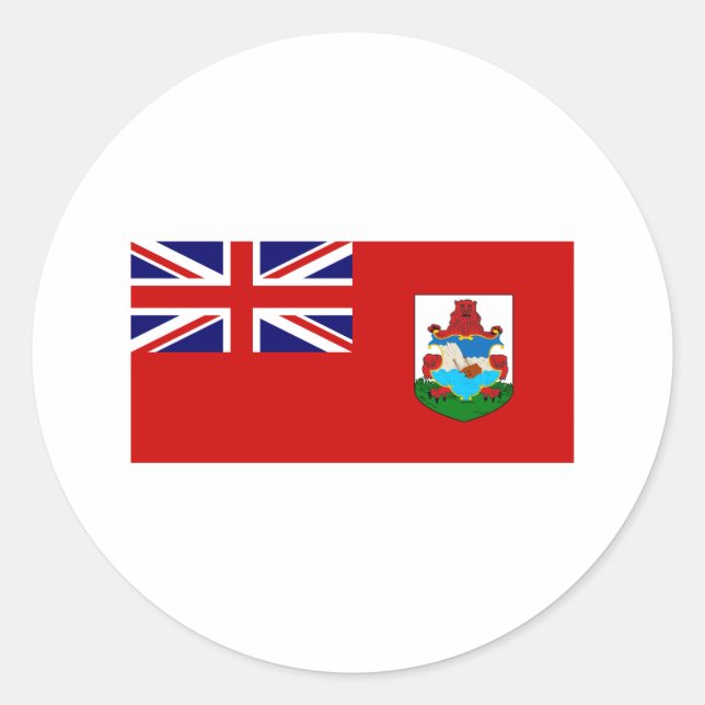 Sticker Rond Bermudes FLAG International (Devant)