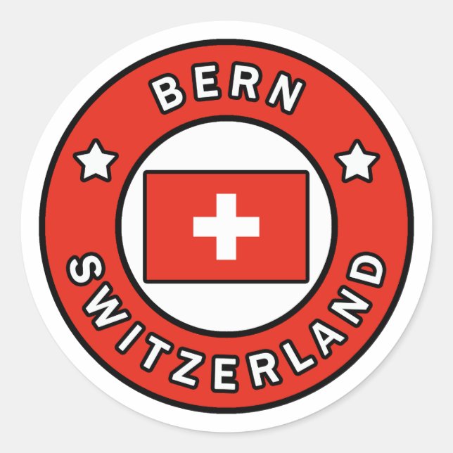 Sticker Rond Berne Suisse (Devant)