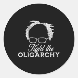 Sticker Rond Bernie Aoc 2028 Lutte contre l'oligarchie Bernie S