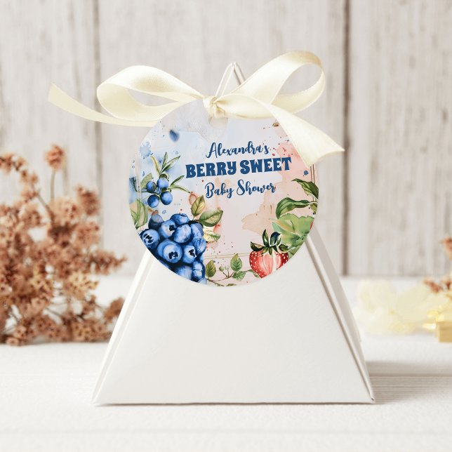 Sticker Rond Berry Sweet Wild Berries Baby shower (Créateur téléchargé)