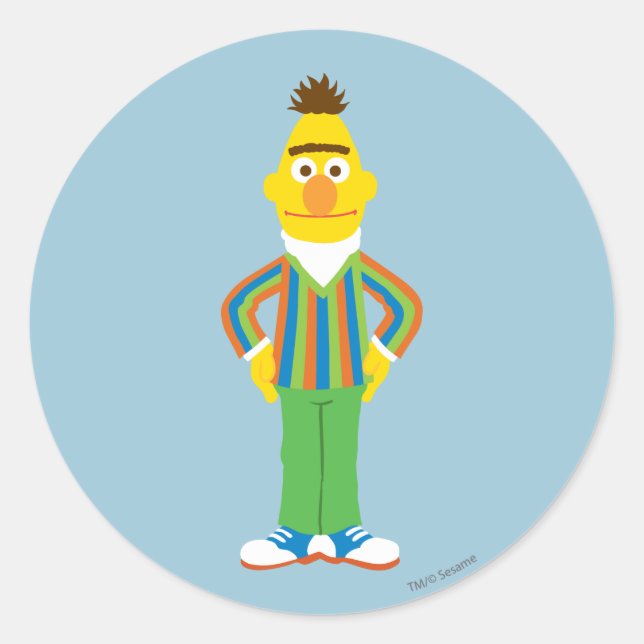 Sticker Rond Bert Standing (Devant)