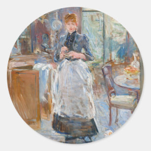 Sticker Rond Berthe Morisot - Dans la salle à manger