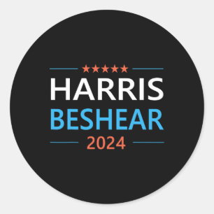 Sticker Rond Beshear 2024 Pour Le Président Patriotique Kamala