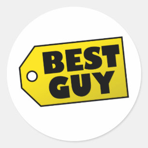 Sticker Rond Best Guy