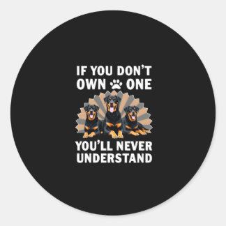 Sticker Rond Best Rottweiler Art For Men Women Kids Rottie Rott