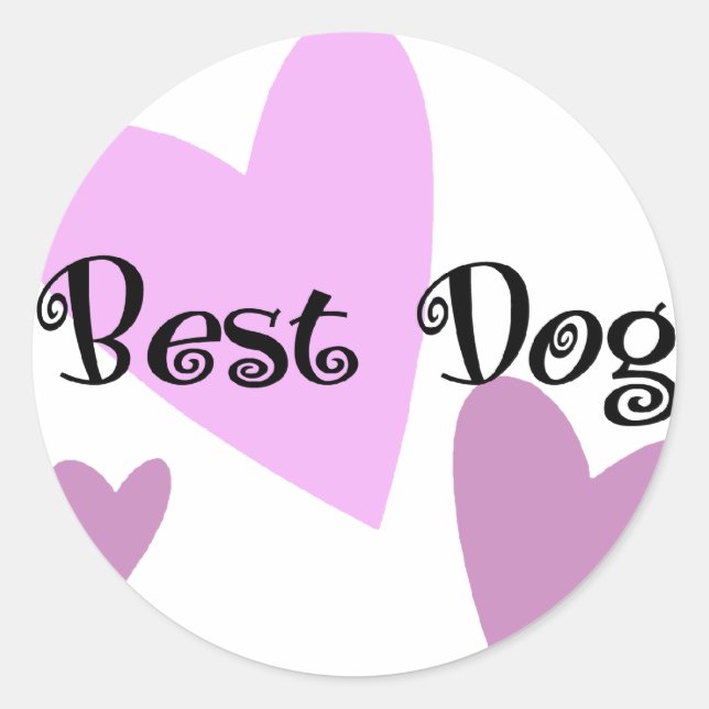 Sticker Rond Bestdog (Devant)