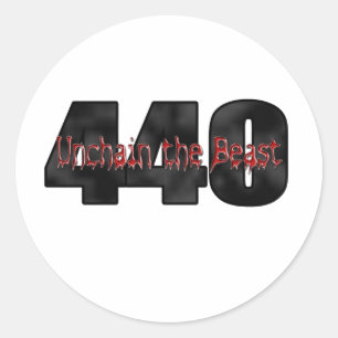 Sticker Rond Bête de 440 Mopar