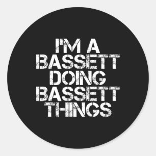 Sticker Rond Bett Funny Nom de famille Arbre de famille Anniver