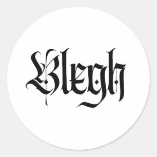 Sticker Rond beurk, metal, metal lourd, punk, musique metal