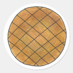 Sticker Rond Beurre d'arachide Biscuits Biscuits Biscuits Stick