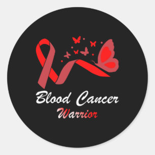 Sticker Rond Beurre de sensibilisation au cancer du sang Soutie