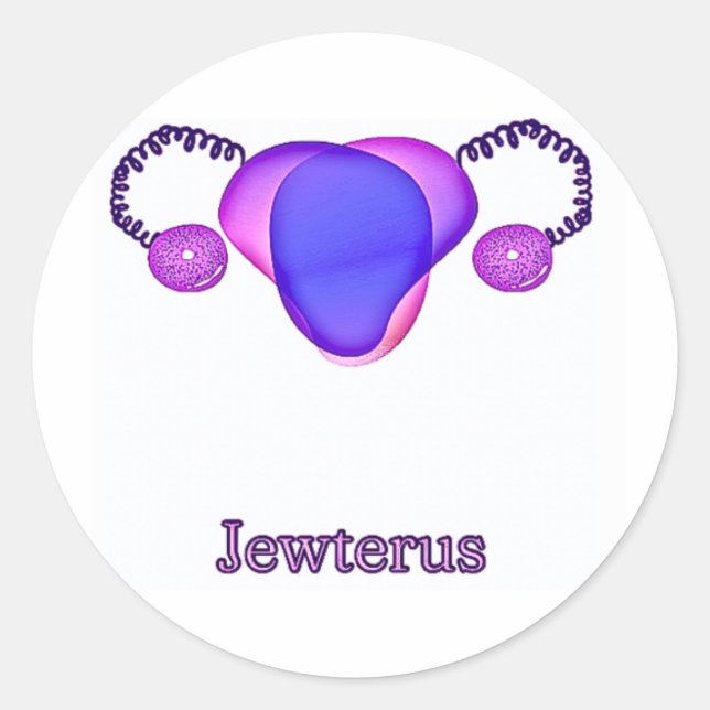 Sticker Rond Bi Jewterus (Devant)