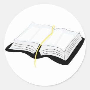 Sticker Rond Bible ouverte