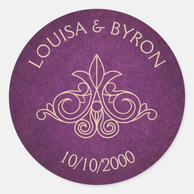 Sticker Rond Bibliothèque du livre Geek Bourgogne Mariage litté (Devant)