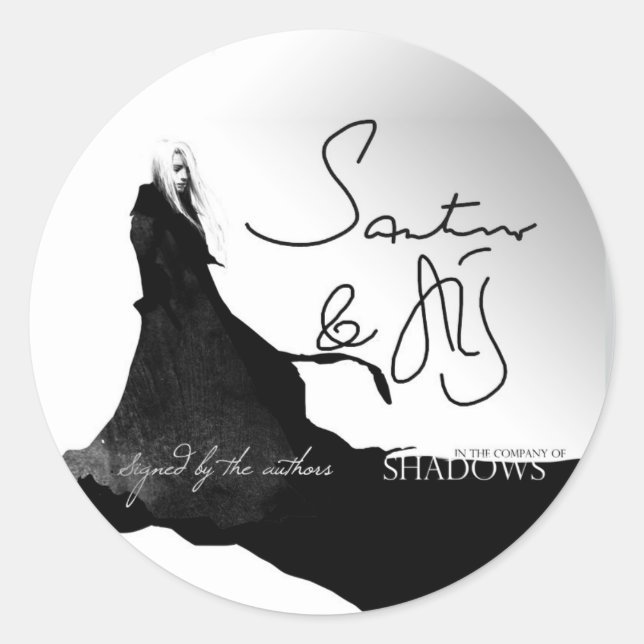 Sticker Rond Bibliothèque ICoS, signée par les auteurs (Devant)