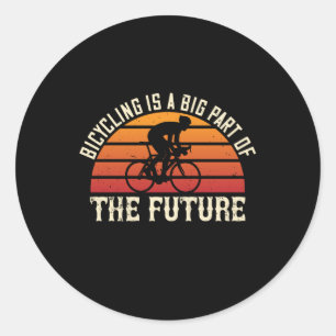 Sticker Rond Bicyclette - Le vélo est une grande partie de l'av