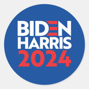 STICKER ROND BIDEN HARRIS 2024