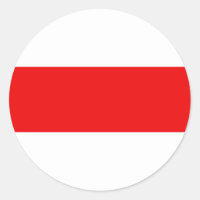 Biélorussie : le symbole rouge white revolution f