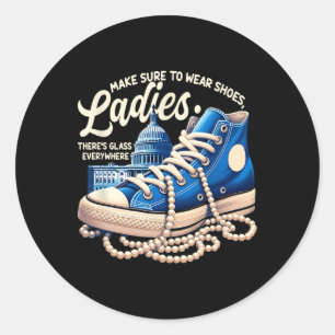 Sticker Rond Bien Porter Chaussures Chaussures Dames Kamala Har
