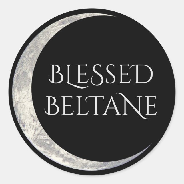 Sticker Rond Bienheureux Beltane (Devant)