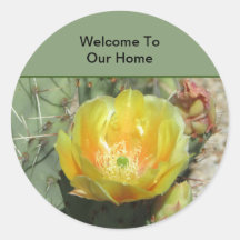 Bienvenue À Notre Accueil Southwest Cactus Flower 