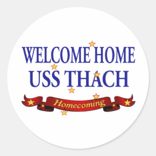 Sticker Rond Bienvenue Accueil USS Thach
