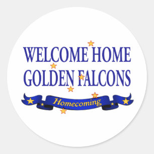 Sticker Rond Bienvenue chez les Falcons d'or