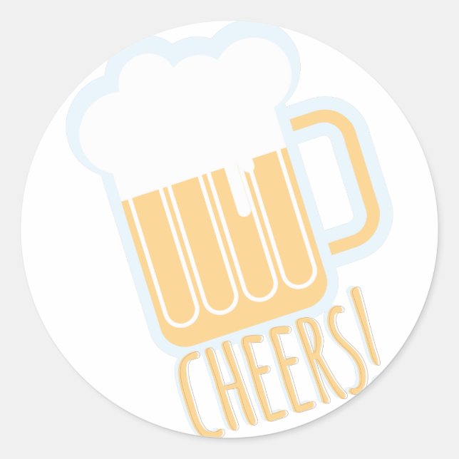 Sticker Rond Bière à la bière (Devant)